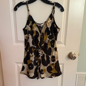 CAbi Black and Tan Camisole Top